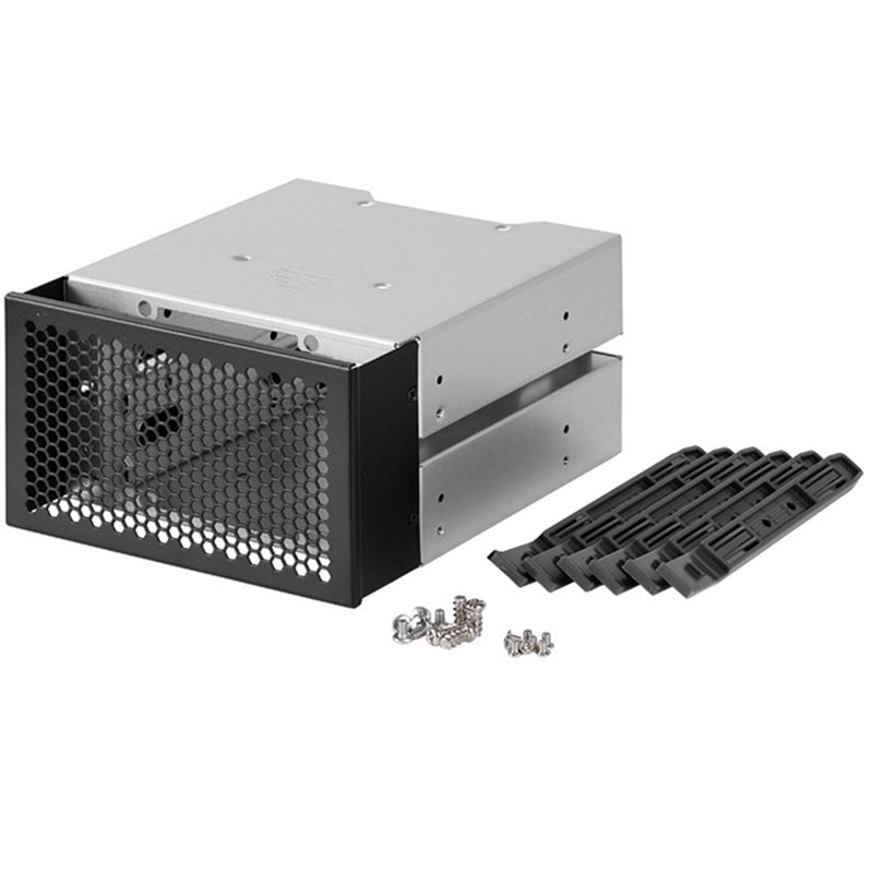 ?PROMOTION?3 Set 3.5 Inch HDD Cage Rack Hard Driver Tray Hard Drive Cage Support 3 HDD Hard Disks