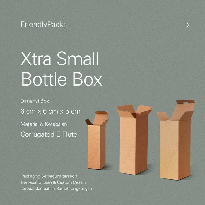 Xtra Small Bottle Box Packaging Corrugated / Kotak Botol / Dus Tumbler