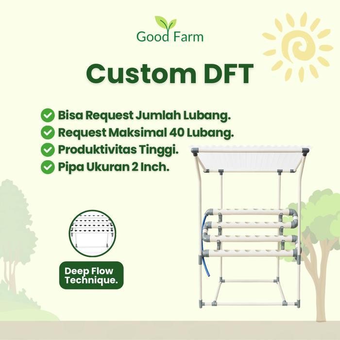 Goodfarm - Paket Instalasi Hidroponik Dft Plus Atap Pasti Promo