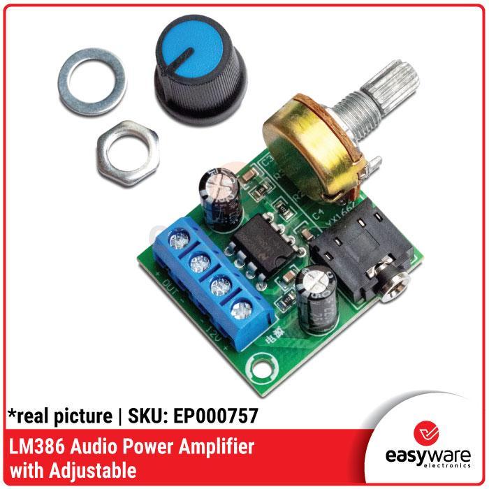 Lm386 Audio Amplifier Module Lm386 Module Amplifier With / Without Adjustable Potentiometer Redy