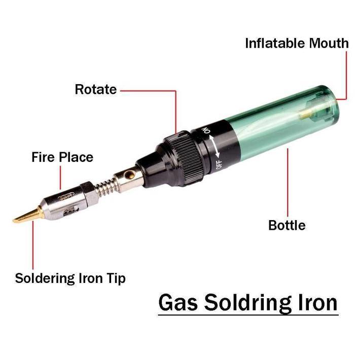 SOLDER GAS TANPA LISTRIK TANPA KABEL BUTANE PAKET SET LENGKAP