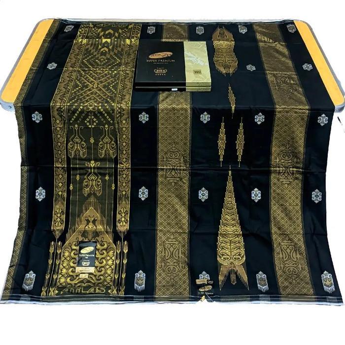 Sarung Atlas Super Premium 980 Gold - Kain Viscose Muslim Motif