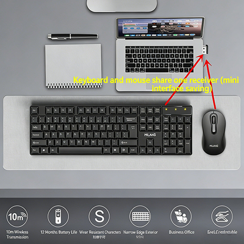 2.4GHz Wireless Keyboard Mouse Set Gaming Keyboard Mouse Kit Tablet keyboard for Android TV Box