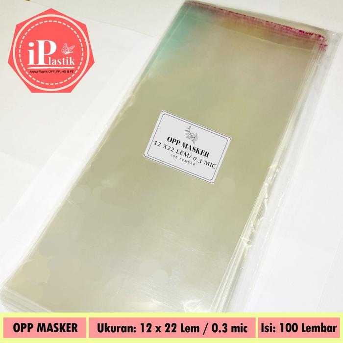 NEW Plastik OPP Masker / Plastik Masker Lem