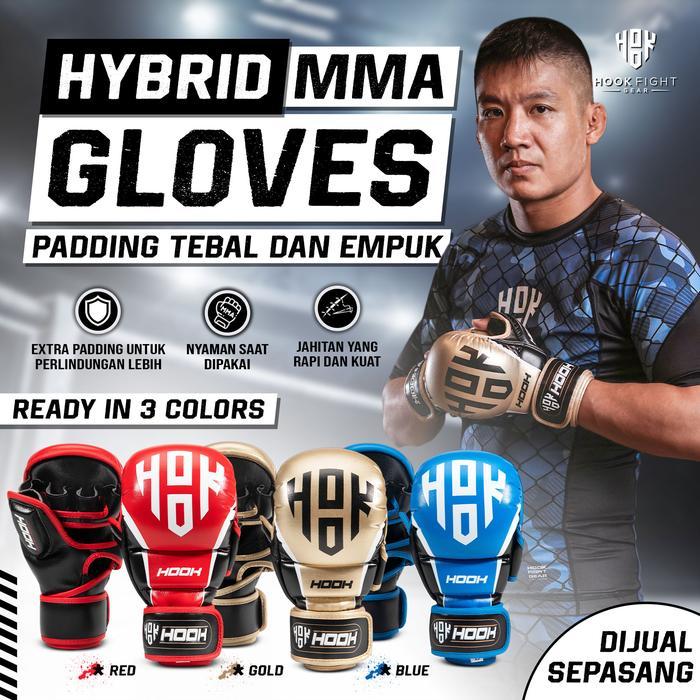 Sarung Tinju MMA Hook Hybrid MMA Sparring Gloves Glove UFC Grappling