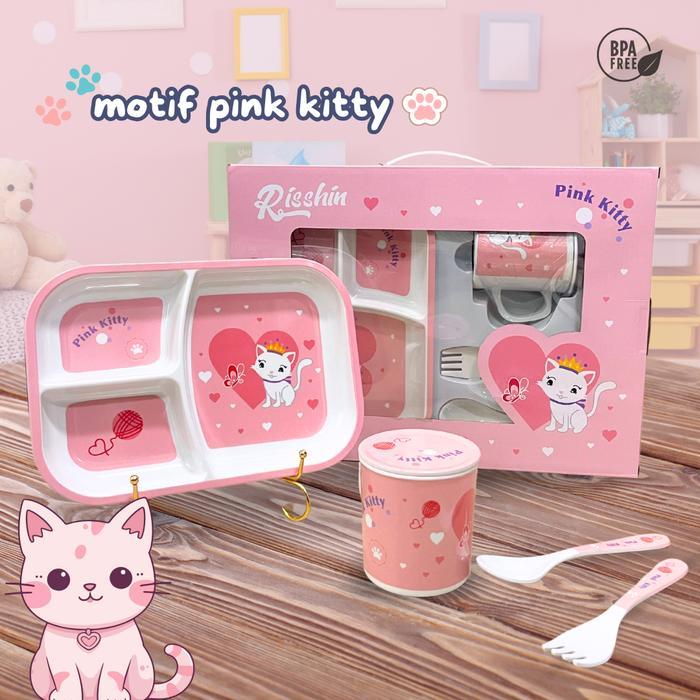 STOK TERBATAS COD(SNI) Peralatan Makan Anak Set 4-Piece/Gift Box/Melamin/Hampers/Piring Bayi