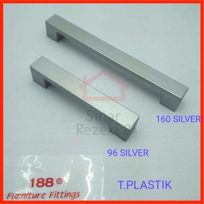 Tarikan Pipa Plastik 96 SIlver / Laci Pintu Lemari Minimalis Minimalis .