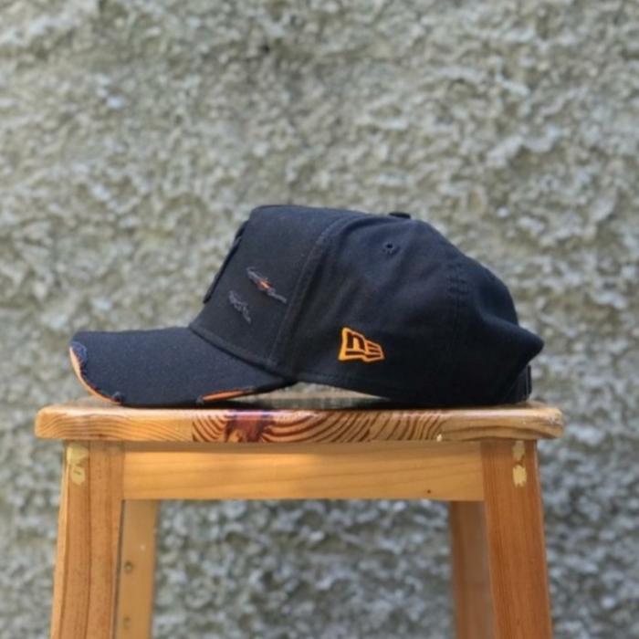 New Era Caps Neyyan Damage Black&Navy #Gratisongkir