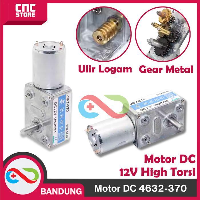 MOTOR DC DINAMO GEAR BOX 12V 4632-370 HIGH TORQUE LOW SPEED GEARBOX .