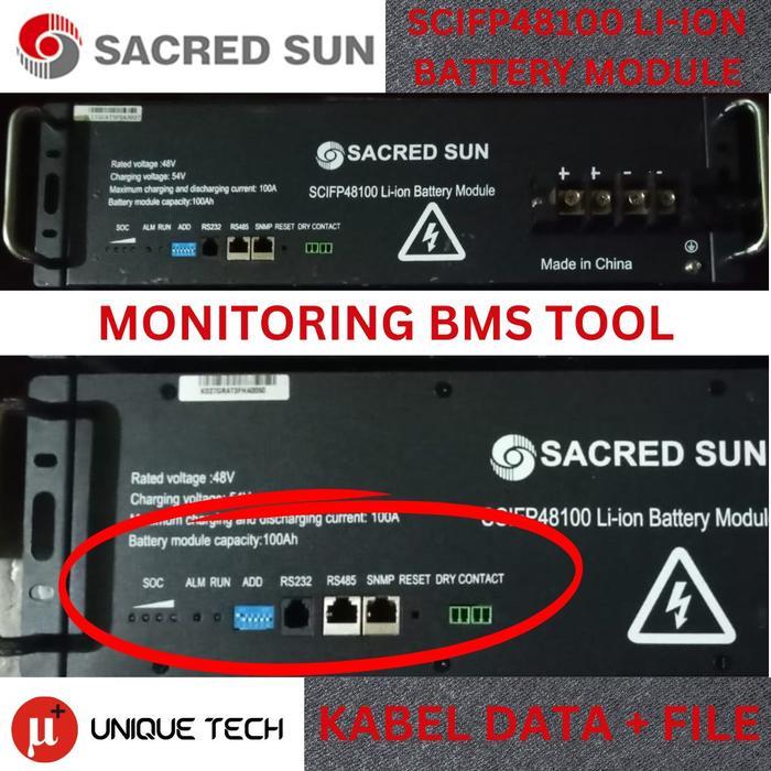 TOOLS MONITORING DATA BMS SACRED SUN SCIFP48100 LI-ION BATTERY MODULE