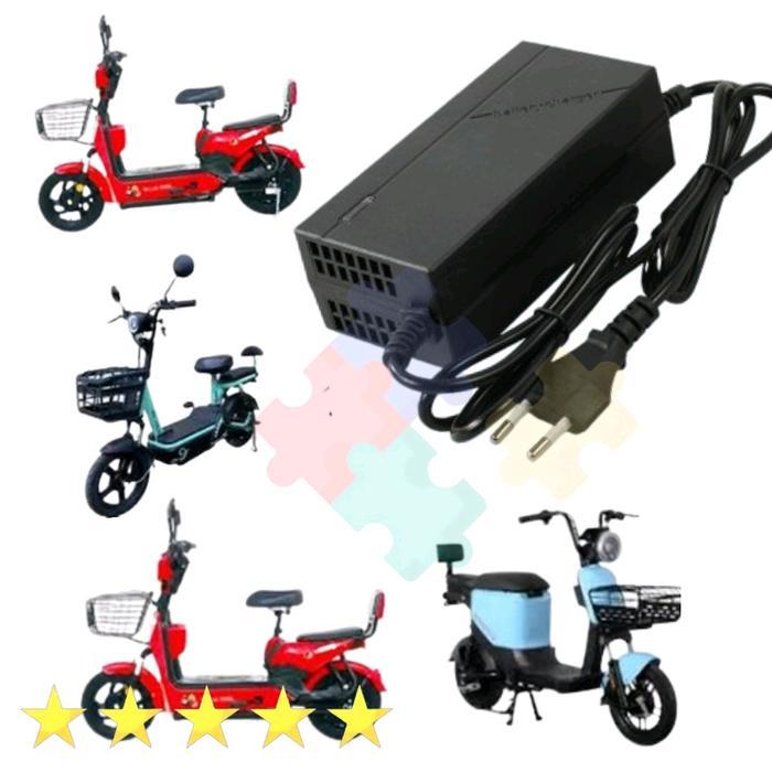 Terlaris Charger Accu Sepeda Listrik 48V 12Ah 20Ah Selis United Uwinfly Pacific Murai Viar Jarvis