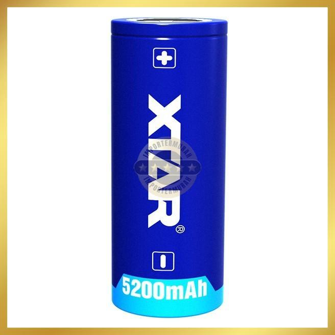 [] Xtar 26650 Baterai Li-ion 5200mAh 3.6V Flat Top Battery