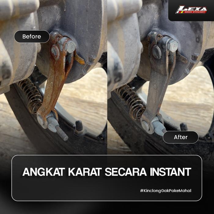 "New" LEXA Rust Blast Rust Remover Cairan Pembersih Karat Mesin Mobil Motor Anti Karat Besi Chrome