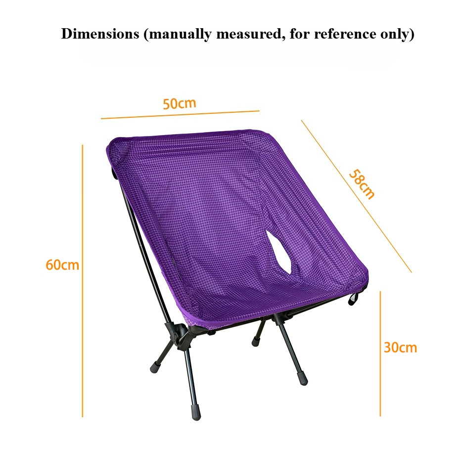 650g Flat Replacement Zero Dyneema Moon Chair Ultralight Folding Chair XGrip Plaid Fabric 7 Series