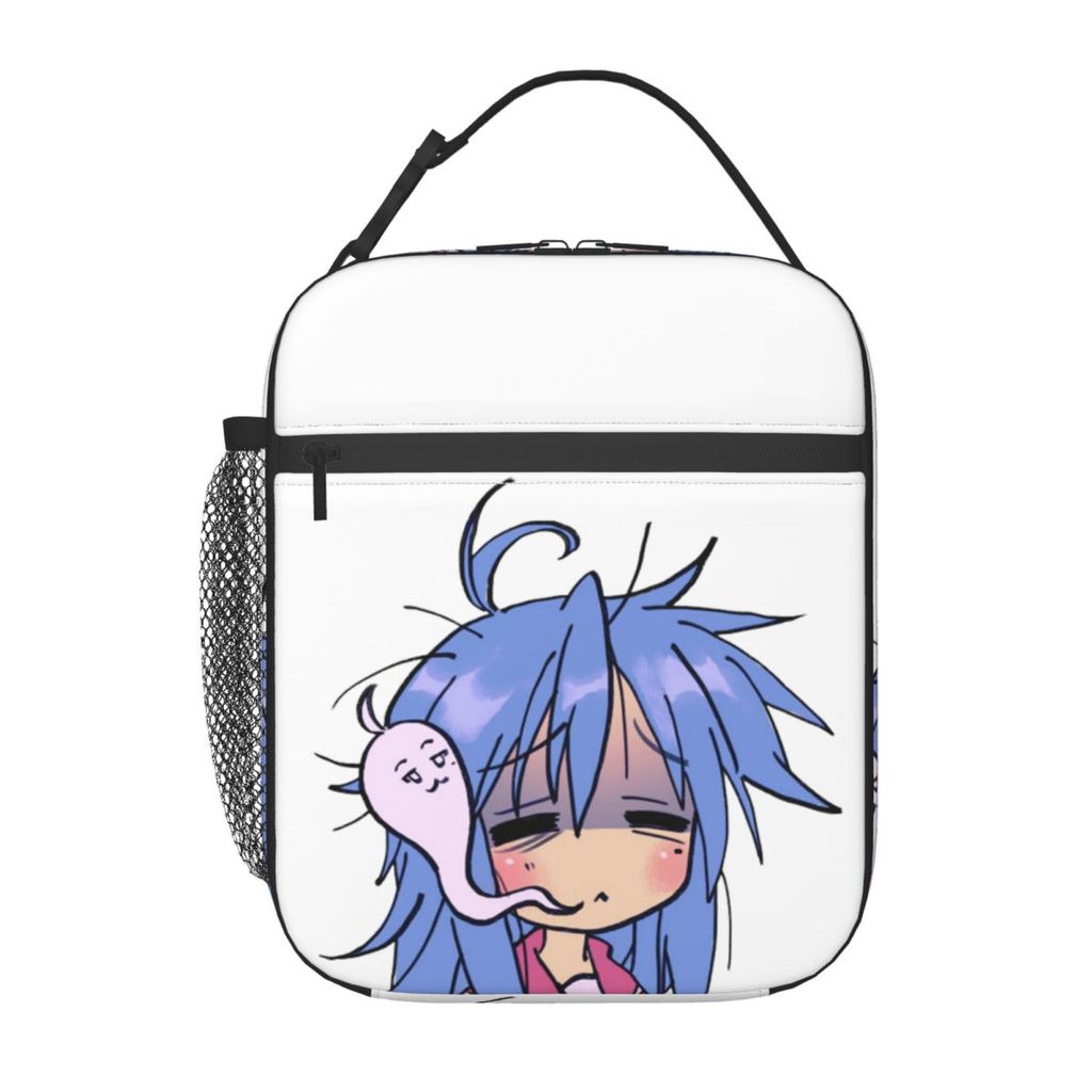 Dead Tired Izumi Konata Lucky Star Insulated Lunch Bag for Women Kids Portable Food Boxes Thermal