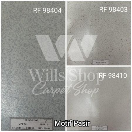 "New" Karpet Vinyl Korea Lantai Plastik Motif Kayu - Pasir - Motif Marmer