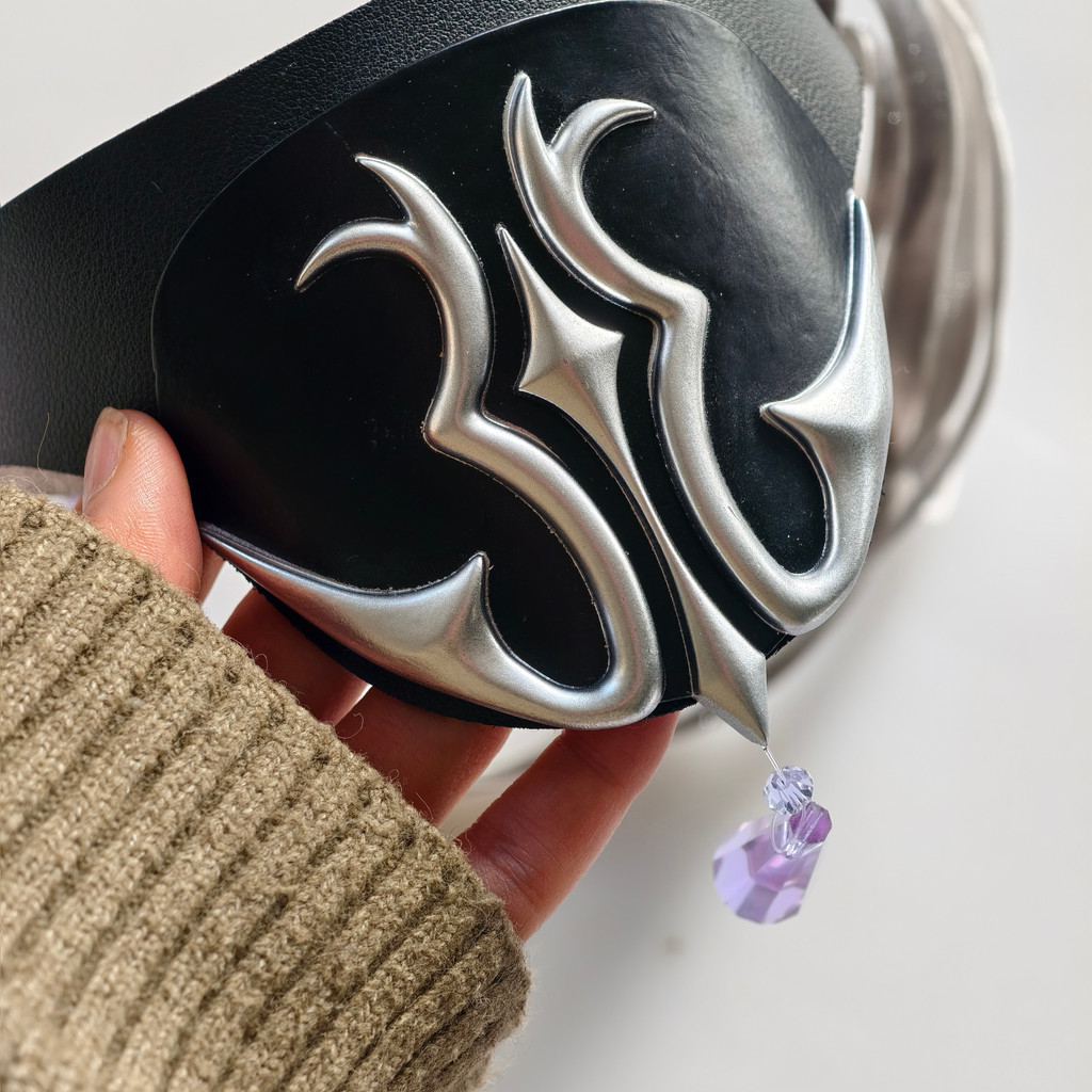 CODE GEASS LELOUCH EYE MASK COSPLAY PROP, REBELLIOUS ANIME REPLICA FACE COVER, DURABLE FIBERGLASS