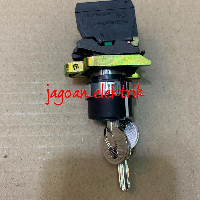 Selector Switch Key 22 mm 2 Posisi Fort LAY4-BG21