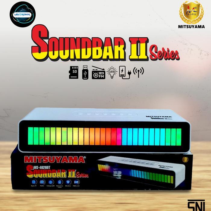MITSUYAMA Portable Loudspeaker SOUNDBAR 2 SERIES MS-4020BT sudah bisa KARAOKE