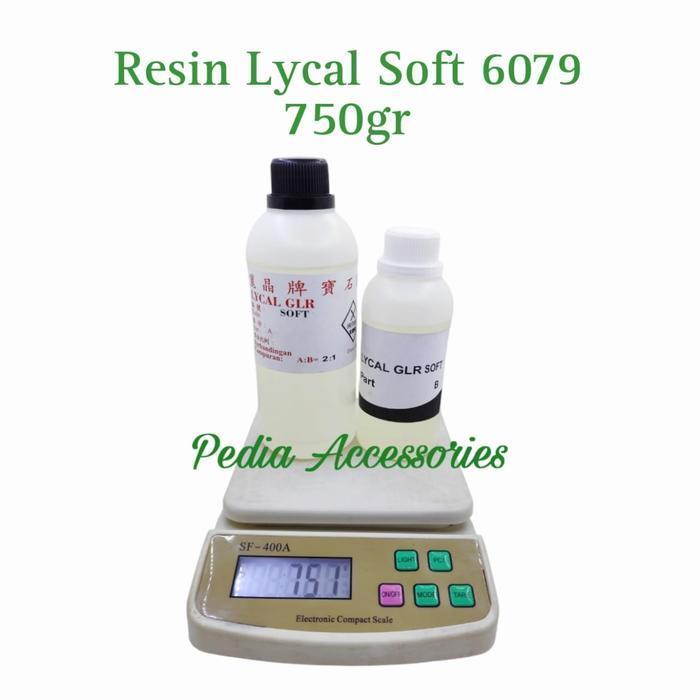 Resin bening Lycal (Lentur) flexible dgn Katalis - Lycal 6079 - 750 gr