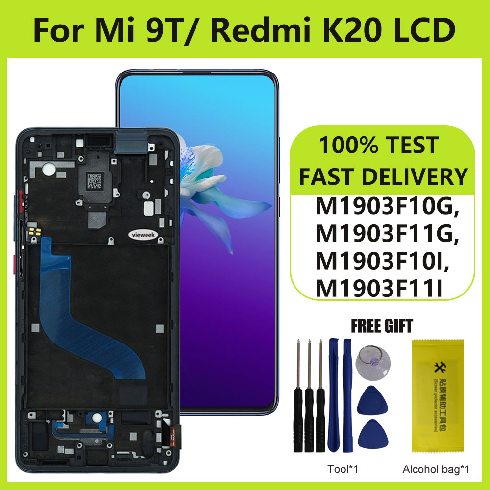 Amoled Screen for Xiaomi Mi 9T Pro / Mi 9T Lcd Display Digital Touch Screen for Xiaomi Redmi K20 Pro