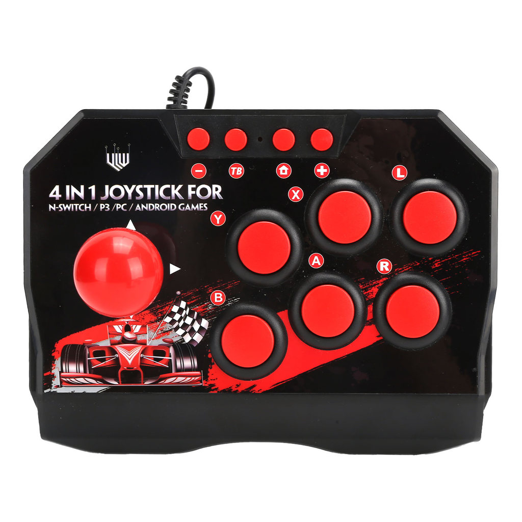 PC Street Fight Controller Wired Fight Stick Arcade Fight Stick Wired Arcade Joystick Arcade Games
