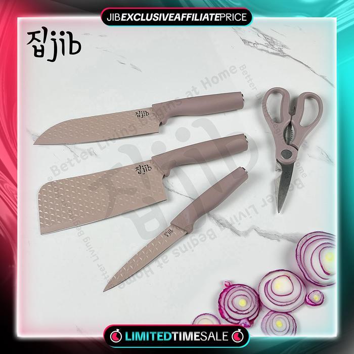 [EXCLUSIVE ISCHAINDY] JIB Diamond Knives Set / Knife Set Diamond Anti Karat / Pisau Dapur