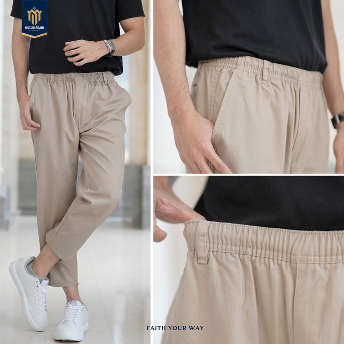 MUSLIMADANI CELANA SIRWAL SHAFWAN CELANA CASUAL DEWASA CELANA SUNNAH LAA ISBAL ANKLE PANTS