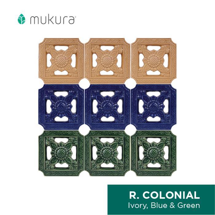 Roster Keramik Mukura / Lubang Angin Keramik / Loster Colonial 20X20Cm