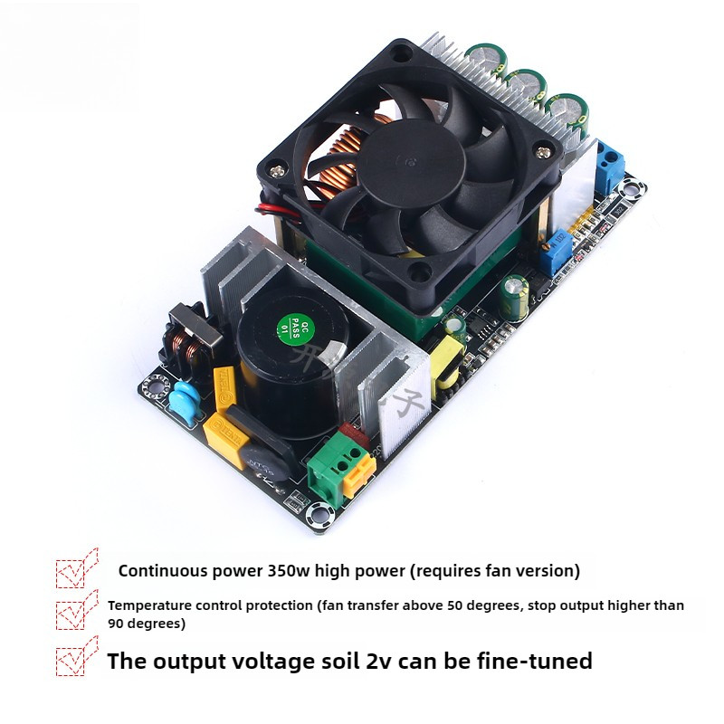 Ac-Dc350W Switching Power Supply Module 220V To 24V36V48V Adjustable With Cooling Fan Power Board