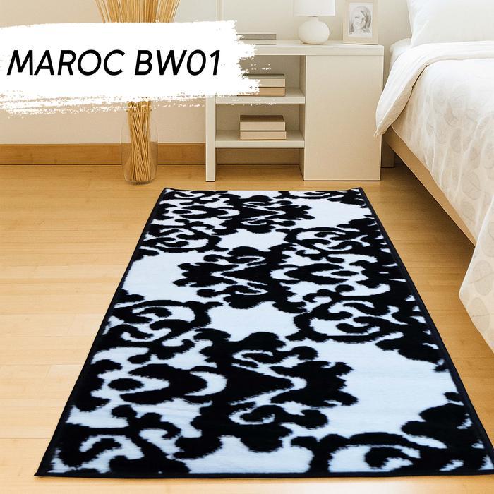 MAROC Karpet Monokrom Local 80x200 cm , Karpet Lantai, Karpet Bulu uk - BW01