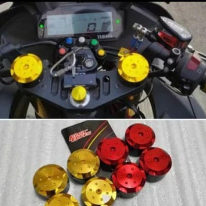 Fastbikes Cover Tutup As Shock Upside Down Full Cnc Xabre R15 V3 Vixion New
