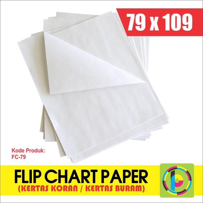 Bisa Termin Flip Chart Paper / Kertas Koran Uk. 79 X 109 Cm