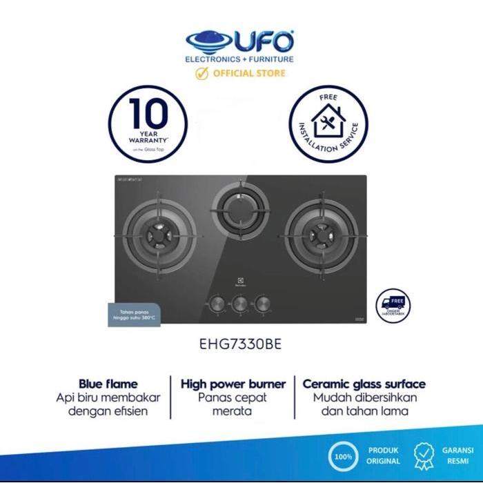 Electrolux Kompor Gas Tanam 3 Tungku 70 Cm EHG7330BE