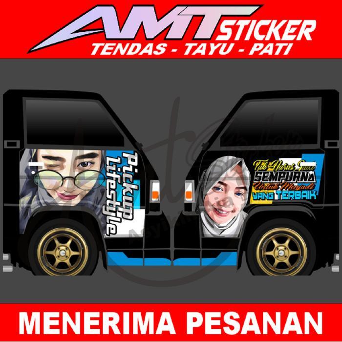 Stiker Decal Full Pintu Samping Bawah Kaca Pick Up Carry/Grandmax/L300 Car