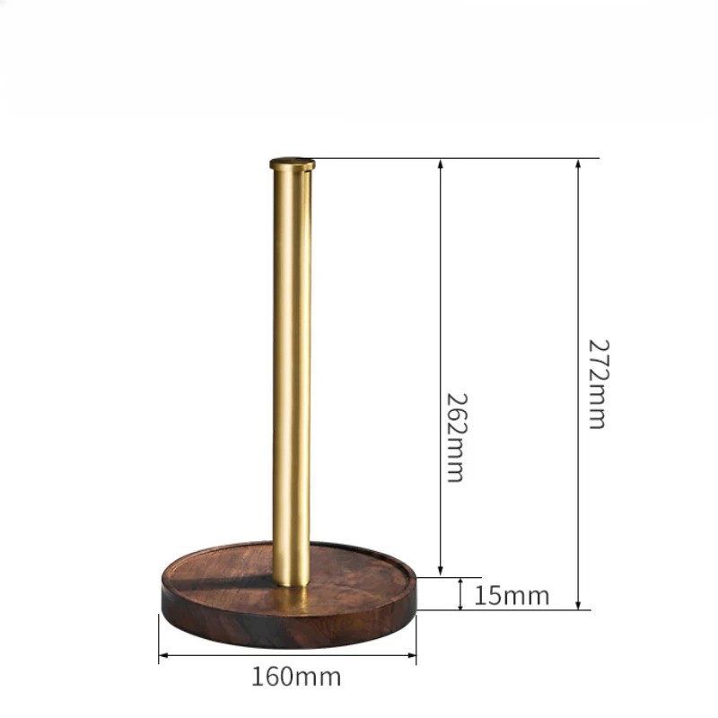 walnut towel holder desktop vertical rolling paper holder kitchen paper absorbent paper hanging