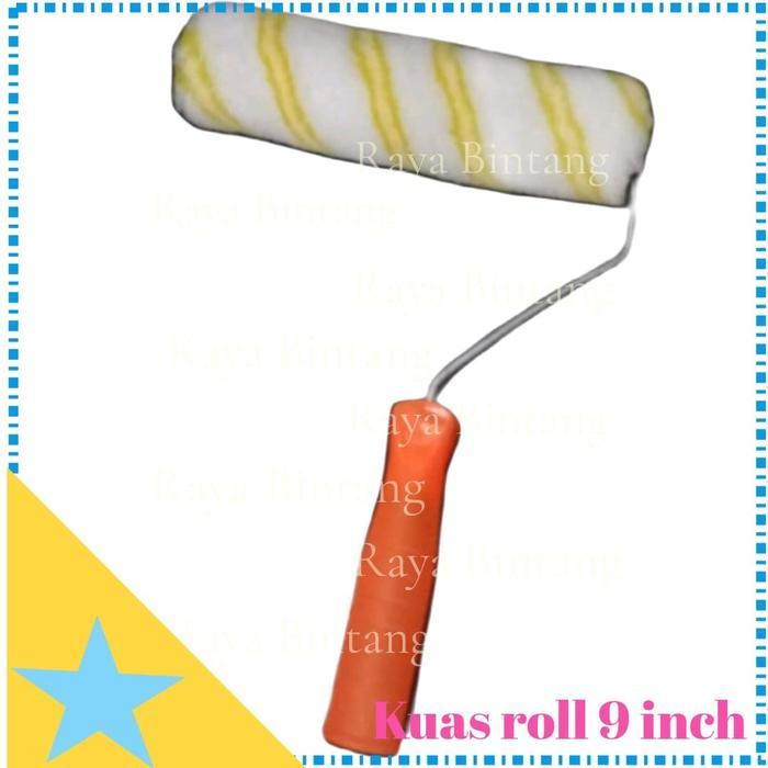 "New" Paket bak 7 in 1 kuas roll 9inch kuas 5inch refill sarung tangan rajut 3 benang peralatan