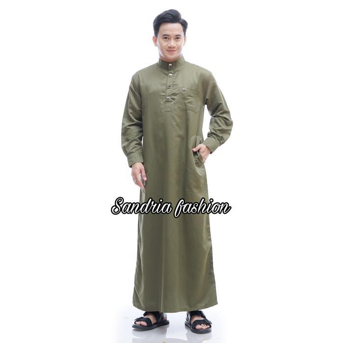 Jubah Gamis Pria Dewasa & Remaja - Desain Polos Elegan, Katun Toyobo, Lengan Panjang