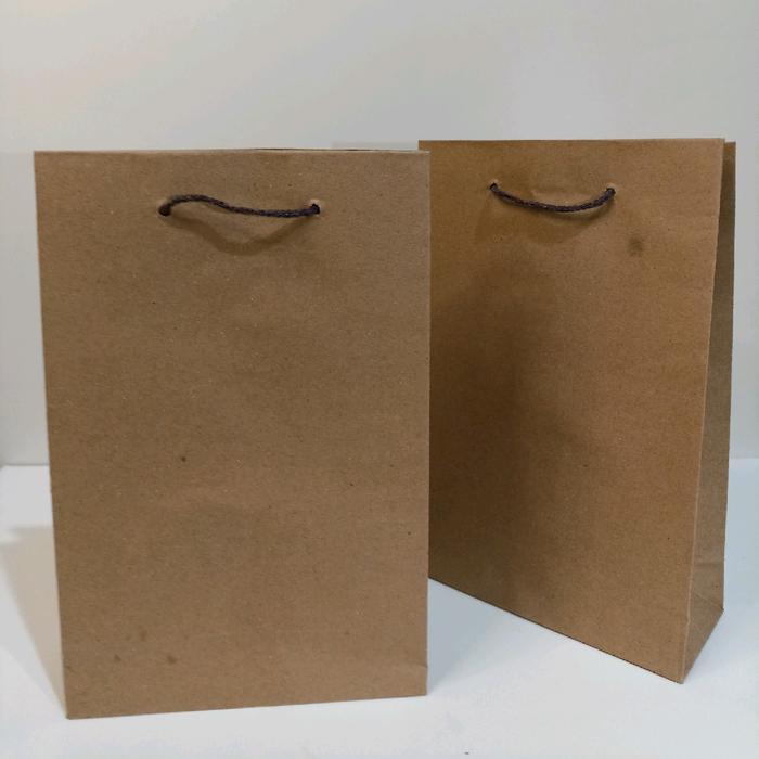 Paperbag Polos Coklat Murah R6 Panjang size 20 x 10 x 30 ( P x L x T) Tas Kertas Tas Souvenir Tas