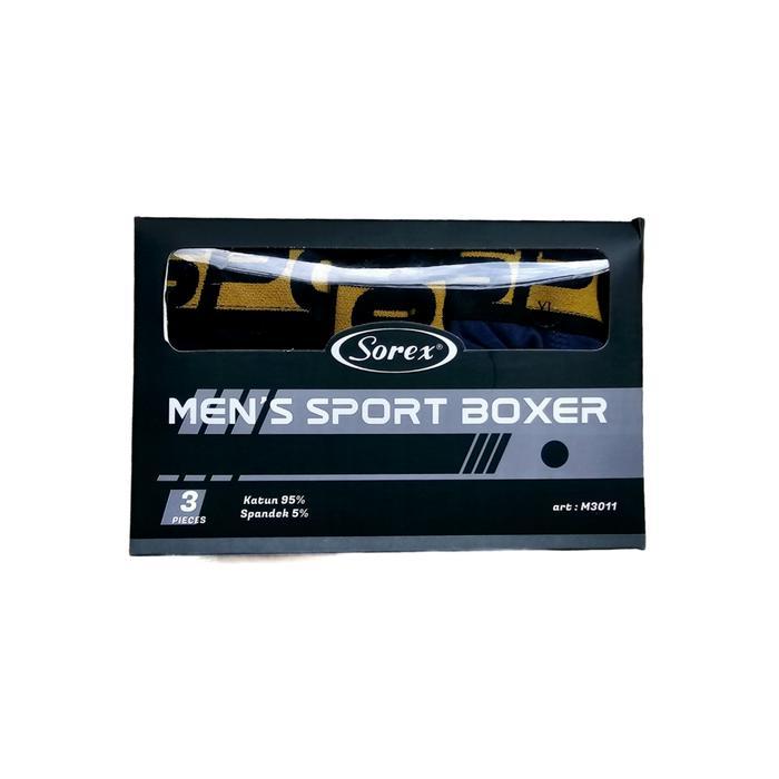 Sale Cd Pria Boxer Sorex Man M 3011 Katun Celana Dalam Bokser Laki Laki Sorek Isi 3 Pcs