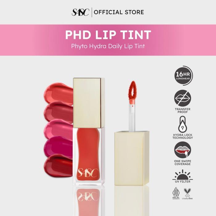SASC Phyto Hydra Daily Lip Tint UV Filter Stain Long Lasting Tahan 16 Jam - Liptin Anak Sekolah