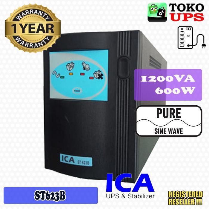UPS ICA ST623B PURE SINEWAVE 1200VA 600 WATT LINE INTERACTIVE SINEWAVE