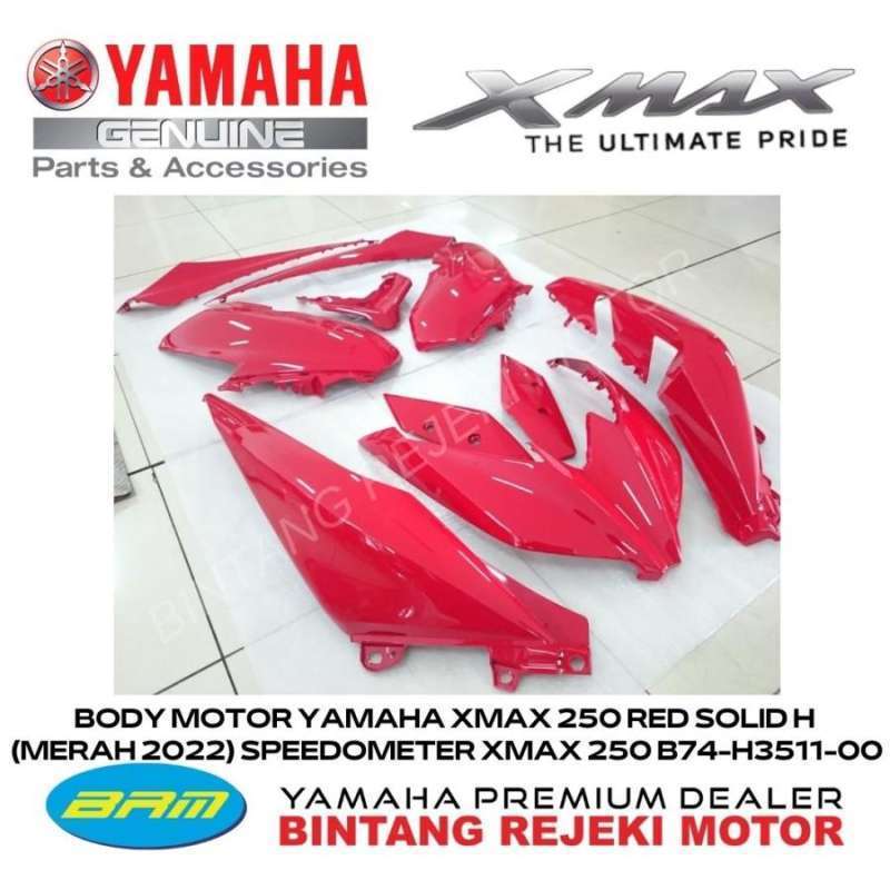 Body Motor Yamaha Xmax 250 Red Solid H (Merah 2022)