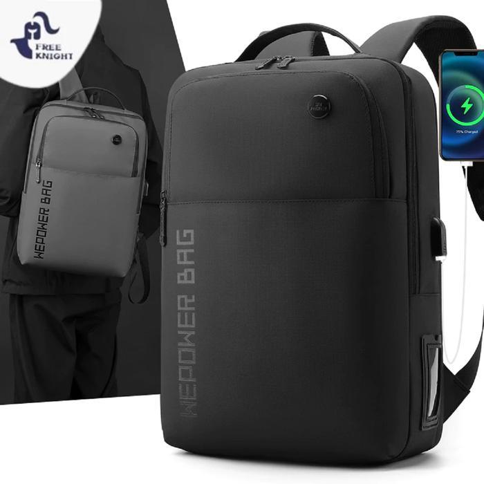 Eiger - Tas Ransel Pria Usb Charge Tas Laptop Sekolah Pria Wanita Trendy Anti Air Backpack Tr735