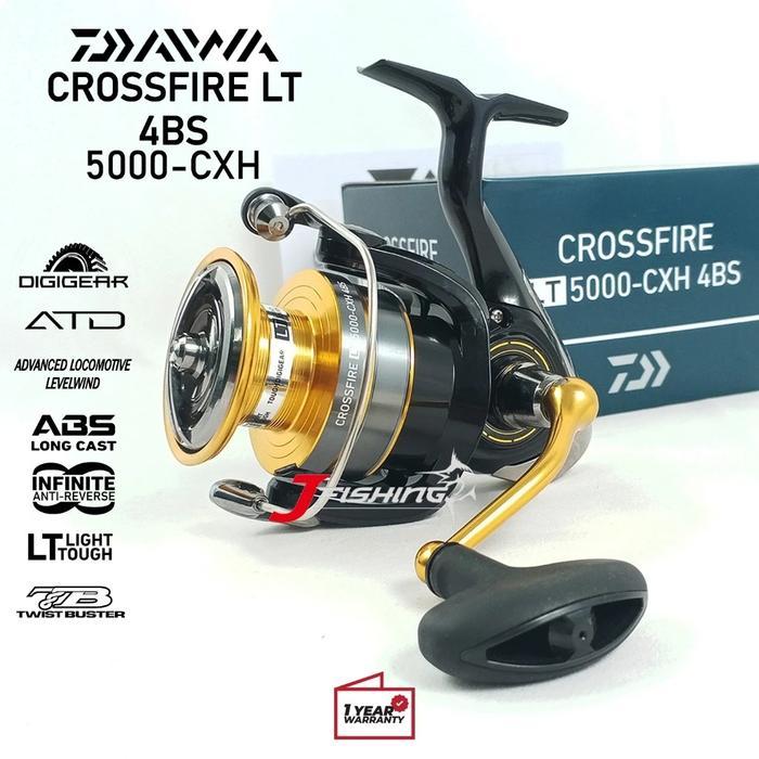 Reel Daiwa Crossfire Lt 4Bs 1000S/D 6000 Kolam Sungai Laut Resmi J Fishing Store