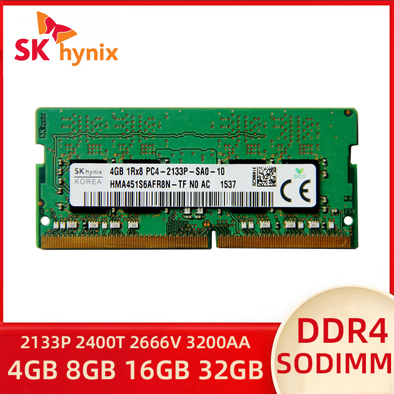 SK hynix SODIMM RAM MIniPC 4GB 8GB 16GB 32GB PC4 1RX8 1RX16 2RX8 2133P 2400T 2666V 3200AA Laptop