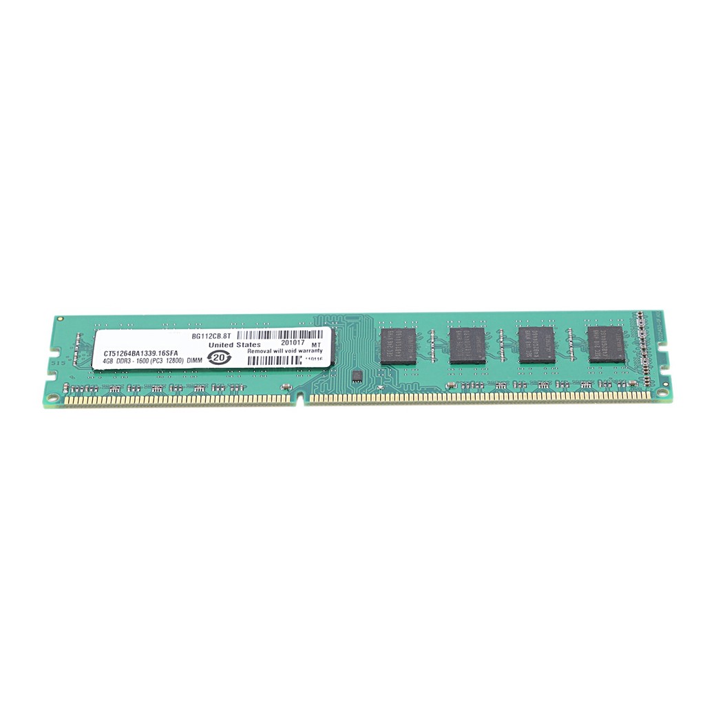 2X DDR3 4GB Memory Ram PC3-12800 1.5V 1600Mhz 240 Pin Desktop Memory DIMM Unbuffered And Non-ECC For