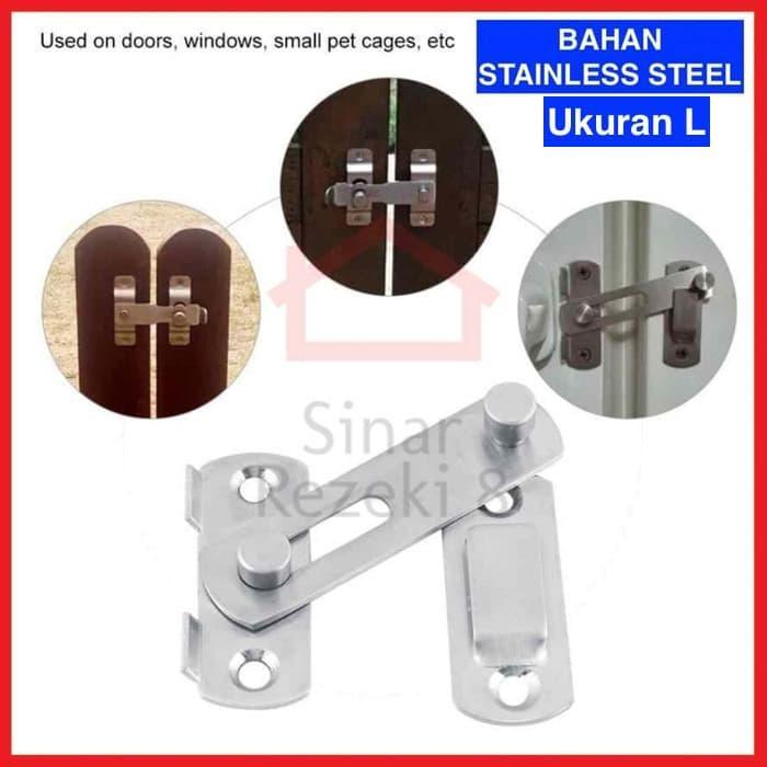 Grendel Kait Cantol L / Pintu Geser Pengaman Pintu Sliding Kamar Mandi .