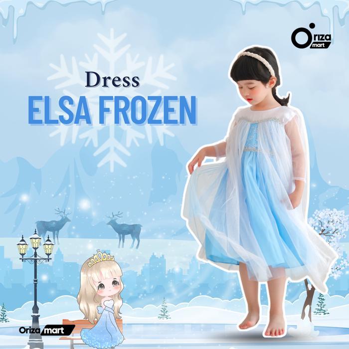 TERBARU Baju Frozen Dress Frozen Kostum Frozen Baju Anak Perempuan Baju Elsa