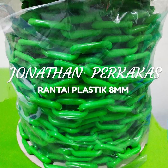 Rantai Plastik Hijau 8Mm/Rantai Talang Plastik Hijau 8Mm/ Mtr